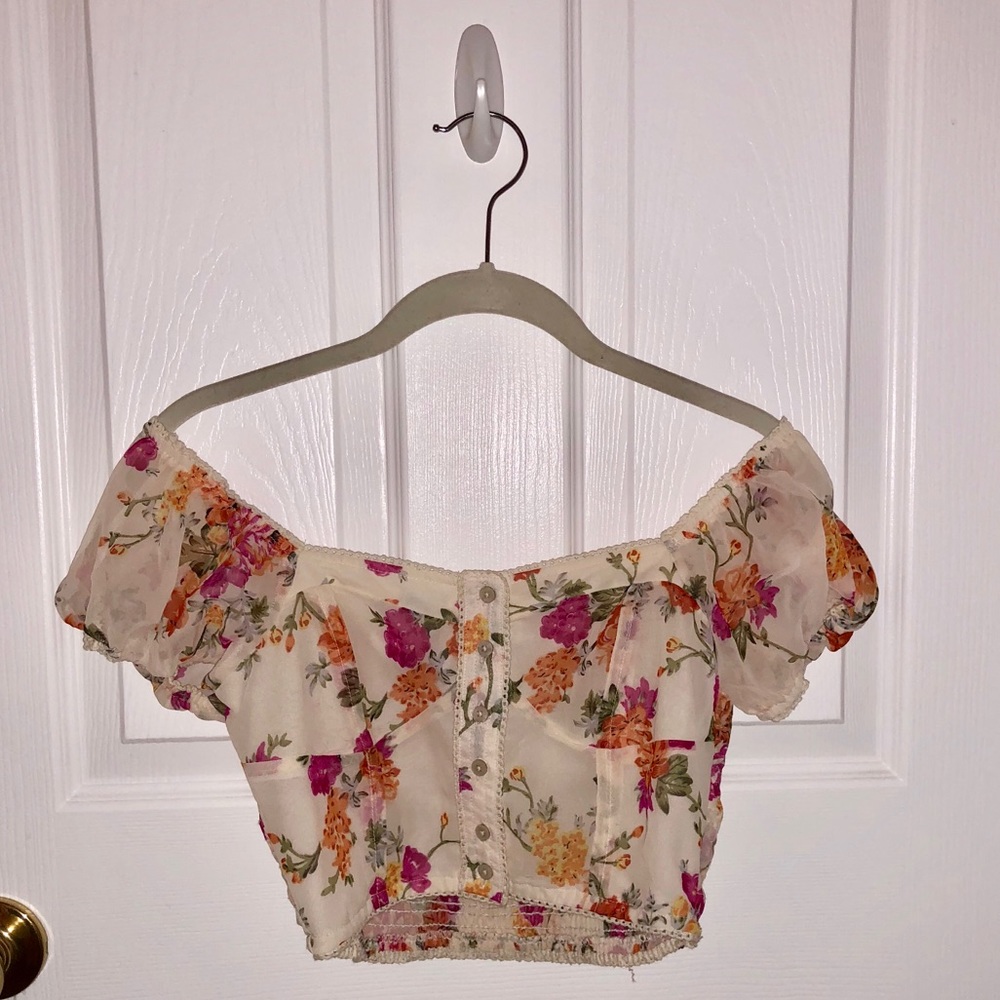 Forever 21 Floral Crop Top